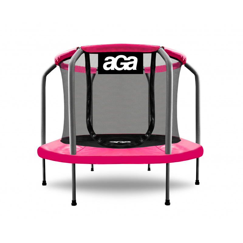 Aga Kindertrampolin 150 cm Rosa / Grau