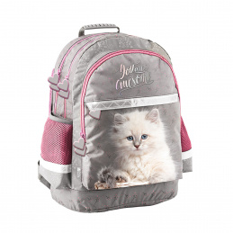 Paso Schulrucksack dreikammerig Katze