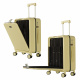 Aga Travel Handgepäck, Reisekoffer MR4671 Beige, Hartschale, TSA, 4 Rollen, Teleskopgriff