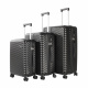 Aga Travel Reisekofferset, Kofferset  MR4672 Schwarzv, Hartschale,TSA, 4 Rollen, Reisekoffer, Koffer