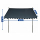 Aga Teleskopische Markise 300x120 cm Grau