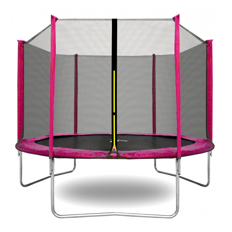 Aga SPORT TOP Trampolin,Kindertrampolin,Gartentrampolin mit Sicherheitsnetz  244 cm 8 ft Rosa + Schutznetz