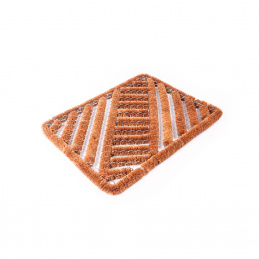 Linder Exclusiv Kokos-Fußmatte mit Metallrahmen 60x40 cm