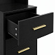 Aga Schminktisch mit Spiegel und LED-Beleuchtung MRDT33 Schwarz