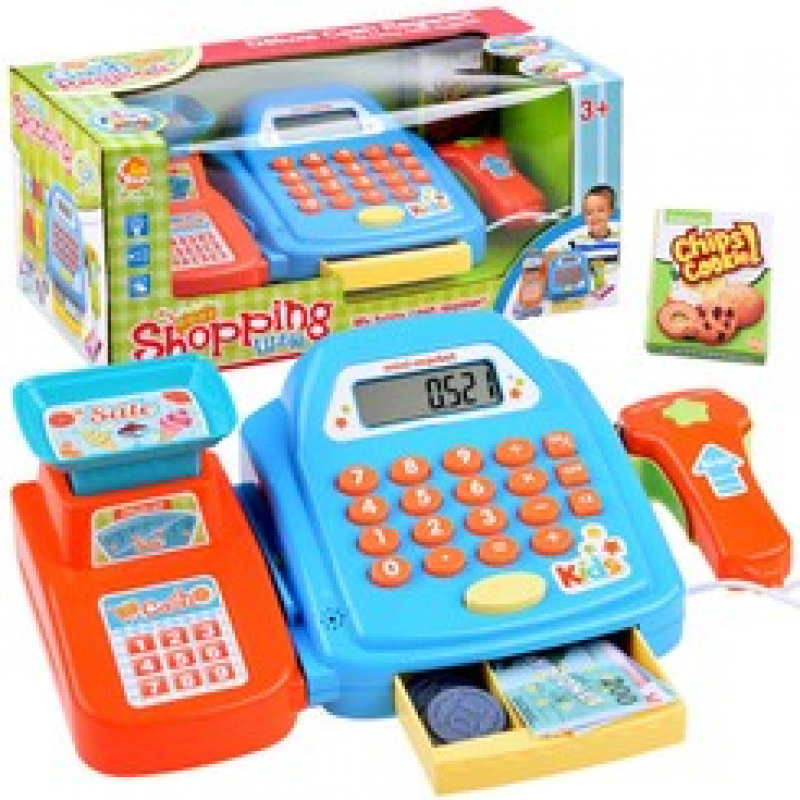 Kinderkasse mit Zubehör ZA3851 - Blau