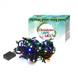 E17B LAMPKI CHOINKOWE RGB 100LED 10M