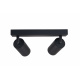 LED Deckenleuchte VIKI-L LED-Deckenleuchte LED-Deckenlampe LED-Deckestrahler 2x GU10 schwarz