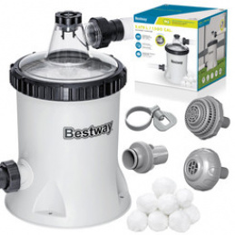 Bestway Pompa filtrująca do basenu 5678 l/h na kulki filtracyjne 58870 uniwersalny
