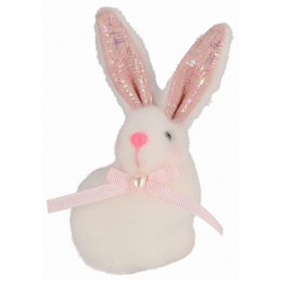 Materiałowy zajączek do postawienia ozdoba