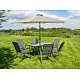 Linder Exclusiv Knick Sonnenschirm, Gartenschirm 250 cm Beige