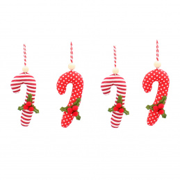 Aga Weihnachtsschmuck-set 8 Stück Weihnachtskrücke