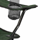 Aga 2er Set Klappstühle MR2001 Dunkelgrün – Campingstühle & Angelstühle mit Getränkehalter & Tragetasche, bis 120 kg Faltbar Stuhl, Gartenstuhl