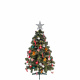 Aga Weihnachtsbaum 150 cm mit Tannenzapfen und leicht mit Kunstschnee bedeckt, Künstlicher Weihnachtsbaum, Tannenbaum mit ständer, Christbaum, Kunstbaum Weihnachten