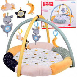 Miękka mata edukacyjna z pałąkiem CHMURKA w stonowanych kolorach ZA5590 uniwersalny