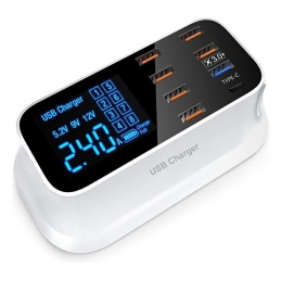 K28H1 ŁADOWARKA USB 8 PORTÓW QC3.0 TYP C