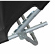 Linder Exclusiv Klappbarer Garten-Liegestuhl GM4001S Schwarz