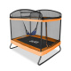 Aga Rechteckiges Trampolin, Kindertrampolin, Gartentrampolin mit Sicherheitsnetz 122x183 cm Orange + Schutznetz