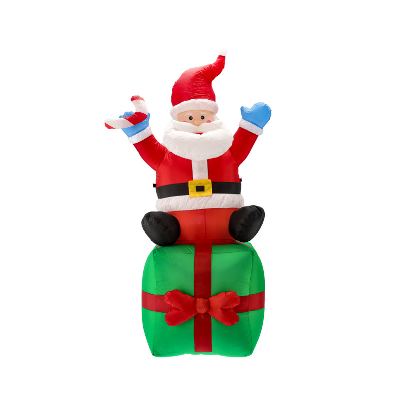 Aga Aufblasbarer LED-Weihnachtsmann 185 cm