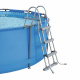 Bestway Sicherheitsleiter 107 cm 58330      Bestway Poolleiter - Aufstellpools bis 107 cm – rutschfeste Stufen – stabile Metallkonstruktion – bis 150 kg  – universell einsetzbar - 58330