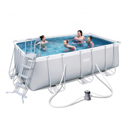 Bestway Power Stahlrahmen 4,12 x 2,01 x 1,22 m 56456 + Kartuschenfilterung
