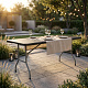 Aga Garten Klapptisch 180x74x74 cm Schwarz
