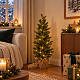 Aga Künstlicher Weihnachtsbaum im Blumentopf 70 cm verschneit mit LED-Beleuchtung