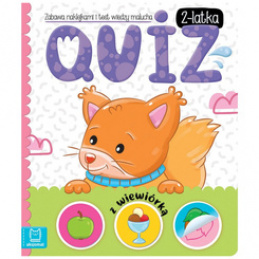 Aksjomat Quiz 2-latka z wiewiórką. Zabawa z naklejkami i test wiedzyKS1134 uniwersalny
