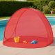 Linder Exclusiv Selbsttragendes faltbares Strandzelt SM02 Rot