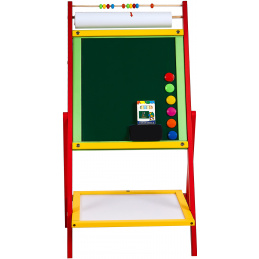 Aga4Kids Doppelseitiges Kinder-Magnettafel COLORS MRDB02