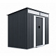 Aga Gartenhaus 238x132x180 cm Dunkelgrau