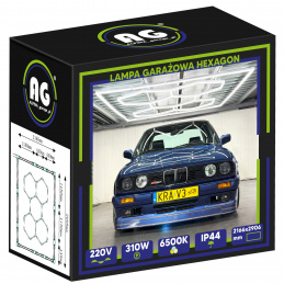 LED stropní svítidlo Hexagon IP44 - 310W - 110 lm/W - 216 x 290cm - studená bílá