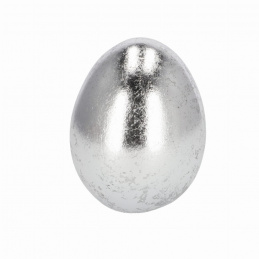Jajko ceramiczne srebrne wielkanocne