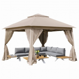 Pawilon ogrodowy 3x3 m składany automatycznie z 4 markizami bocznymi
