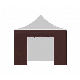 Aga Seitenwand mit Tür PARTY 3x3 m Braun