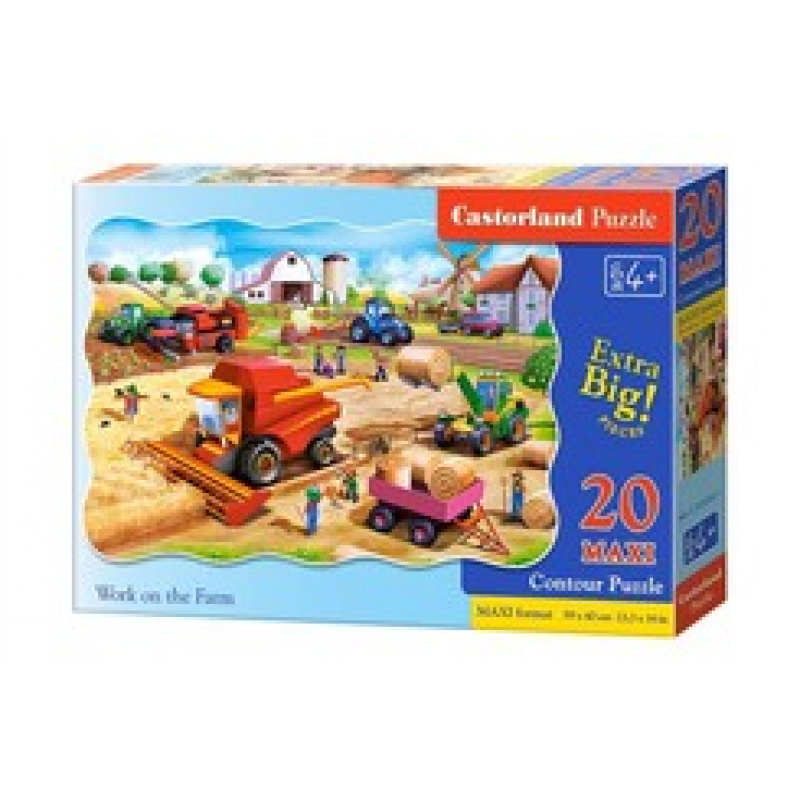CASTORLAND puzzle 20 MAXI Teile - Arbeit auf dem Bauernhof