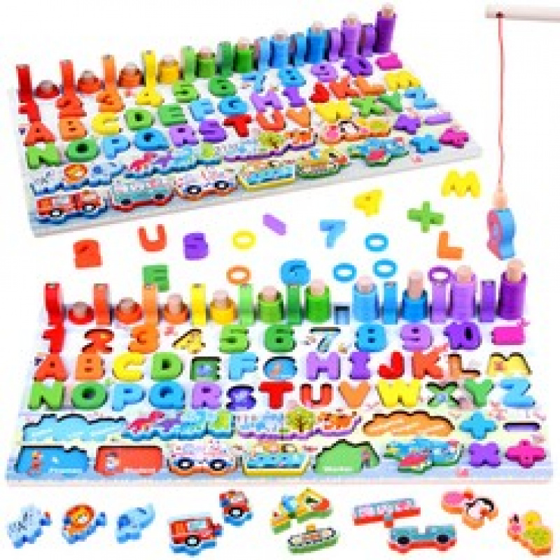 Holzpuzzle zum Erlernen der Zahlen des Alphabets ZA4447 universal