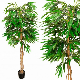 Roślina sztuczna Drzewo Mango w doniczce zielone - 180 cm