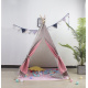 Aga4Kids Kinder Teepee Zelt Grau und Rosa