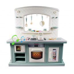 Doloni Plastik Küche Türkis + Zubehör 34 Stück