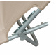 Linder Exclusiv Klappbarer Garten-Liegestuhl GM4001BG Beige