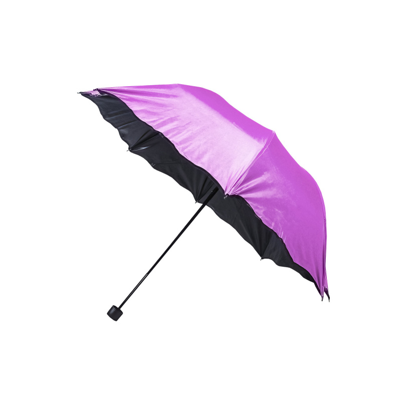 Aga Regenschirm, Klappschirm mit Automatik-Öffnung,  95 cm Lila, Taschenschirm