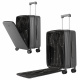 Aga Travel Handgepäck, Reisekoffer MR4674 Dunkelgrau, Hartschale, TSA, 4 Rollen, Teleskopgriff
