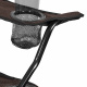 Aga 2er Set Klappstühle MR2001 Braun – Campingstühle & Angelstühle mit Getränkehalter & Tragetasche, bis 120 kg Faltbar Stuhl, Gartenstuhl