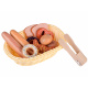 Brotkorb mit Holzgebäck ZA4134