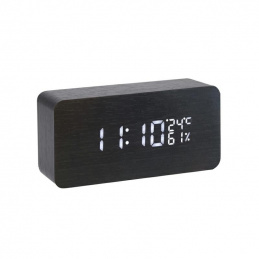 L45B ZEGAREK LED BUDZIK DREWNIANY