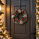 Aga Weihnachtskranz 36 cm rot mit Tannenzapfen