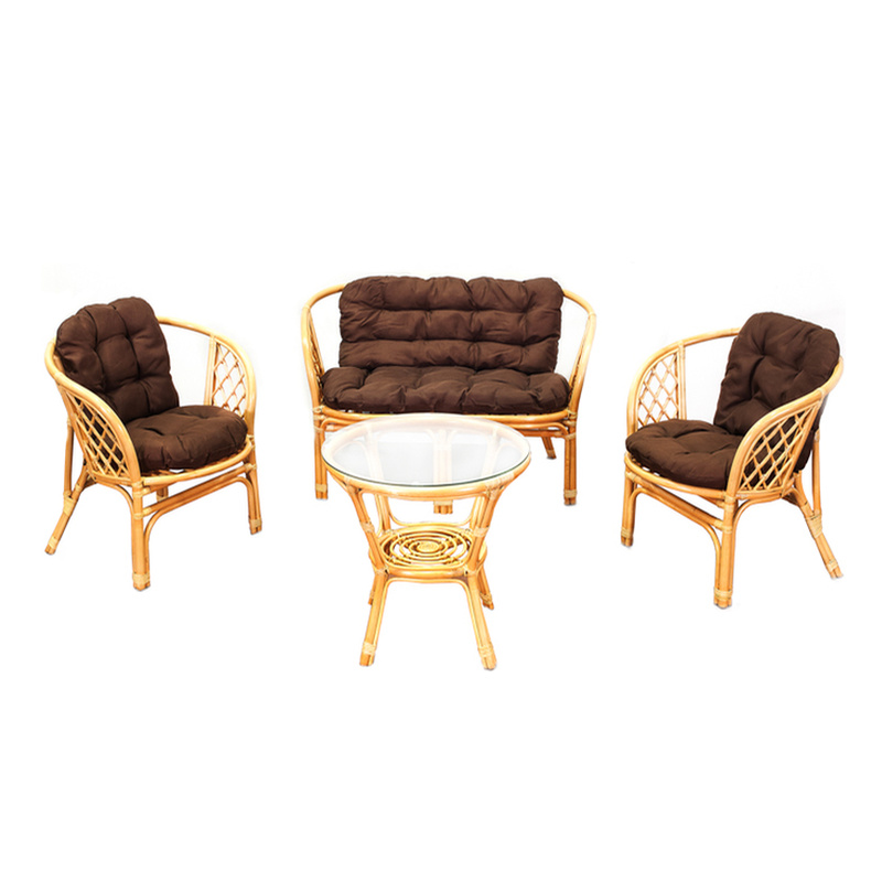 Rattanset LEX BAHAMA Honigbraun NICHT VERWENDEN
