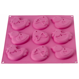 Silikomart Backform 9-teiliges Set Rosa