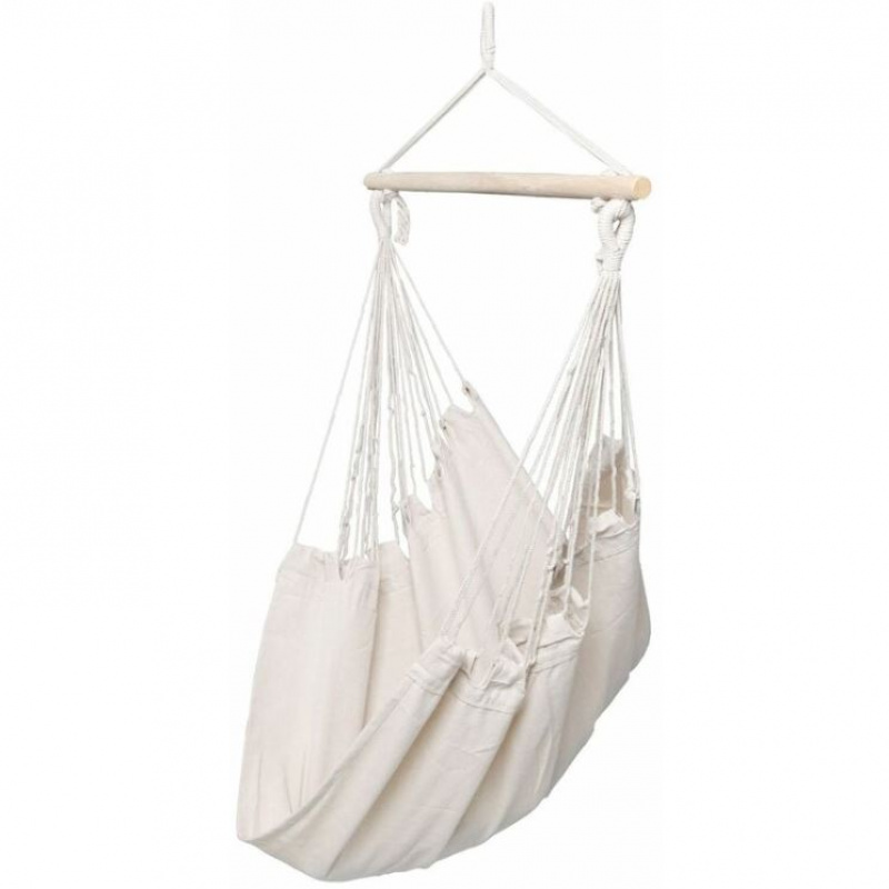 Linder Exclusiv Hängeschaukel,Hängesitz,Indoor -Outdoor,Belestbarkeit bis zum 150Kg,Beige