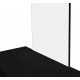 Aga Schminktisch mit Hocker MRDT13-MB Schwarz